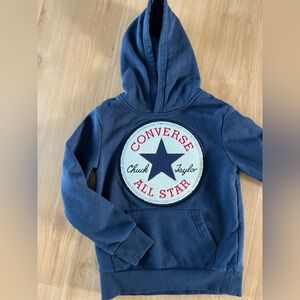 Converse Kids Navy Hoodie with Embroidered Patch